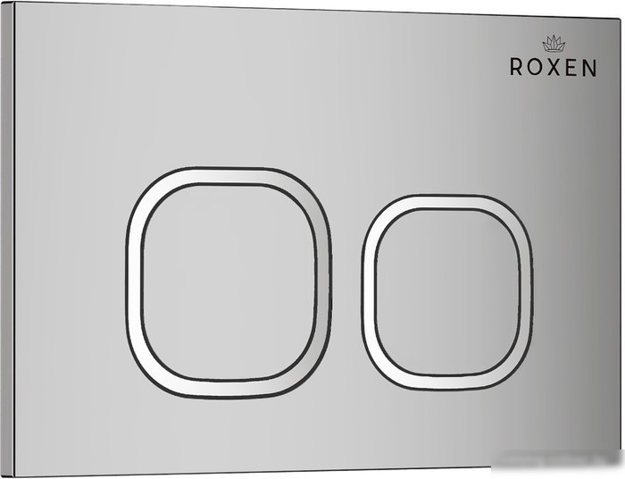Унитаз подвесной Roxen Boro One Rimless 6 в 1 StounFix Slim 552158 (кнопка: хром)