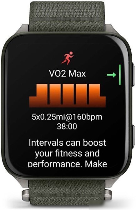 Умные часы Garmin Venu X1 (титановый/зеленый)