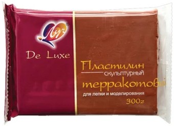 Пластилин скульптурный Луч Люкс 29С 1698-08 (терракотовый)