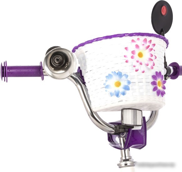 Детский велосипед Novatrack Butterfly 16 2023 167BUTTERFLY.WVL23 (белый/фиолетовый)