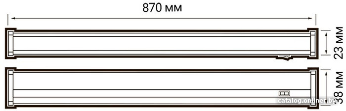 Линейный светильник JAZZway PLED-T5i PL 900 10w 6500K IP40 1036322A