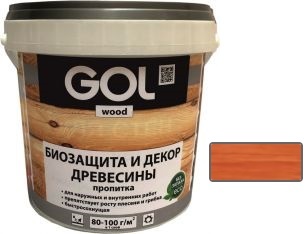 Пропитка GOL Wood Aqua Защитно-декоративная 0.9 кг (вишня)