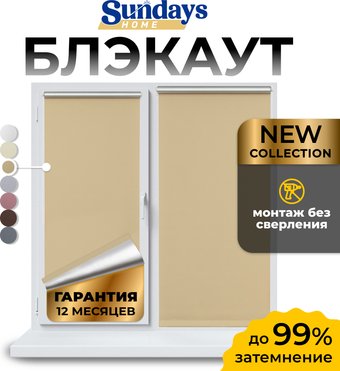 Рулонные шторы Sundays Home LM 168-05 48x215 (бежевый)