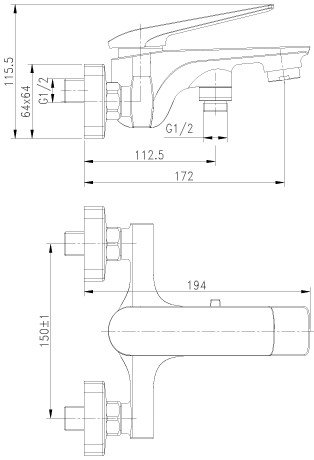 Смеситель Lemark Allegro LM5914CW