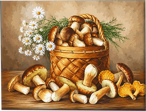 Картина по номерам Молли Натюрморт С Грибами. Бузин И.В. BAH0107