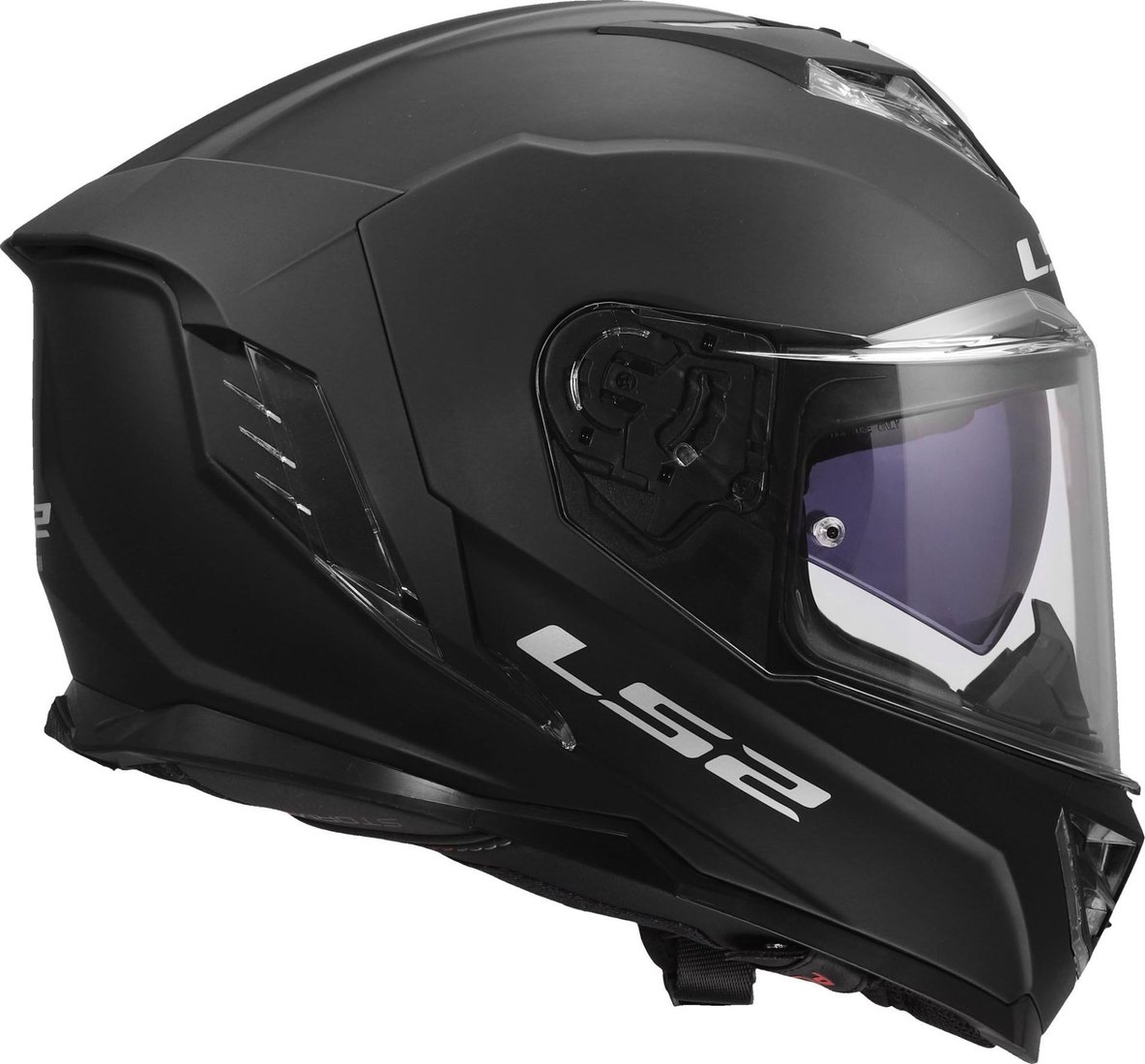 Мотошлем LS2 FF818 Storm III Solid (S, черный матовый)