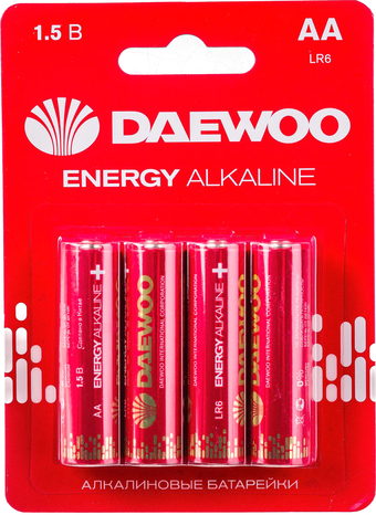 Батарейка Daewoo Energy Alkaline AA 4 шт. 5029781