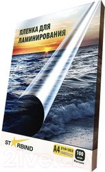 Расходные материалы для ламинаторов и брошюровщиков Starbind 216x303 100мкм PL216303M100 (100шт, матовая)