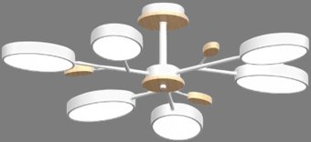 Подвесная люстра LED4U L3220-830 WH