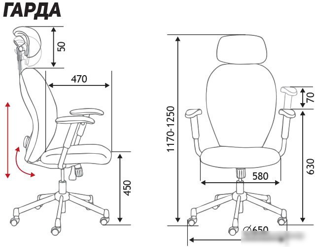 Кресло Norden Гарда SL L-035S-0-10-206 (белый/серый/серый)