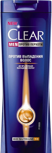 Шампунь Clear Шампунь для волос Carat против перхоти для мужчин против выпадения волос (200 мл)