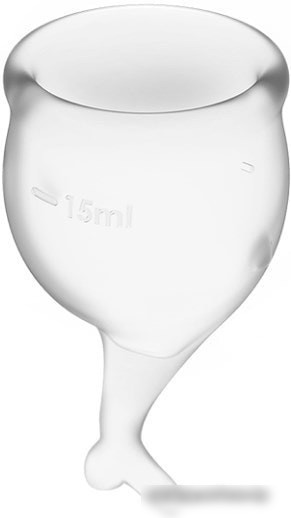Менструальная чаша Satisfyer Feel Secure (прозрачный)