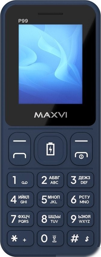 Кнопочный телефон Maxvi P99 (темно-синий)