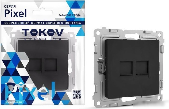 Розетка компьютерная Tokov Electric Pixel TKE-PX-RC2-C14