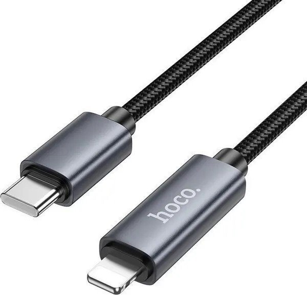 Кабель Hoco X112 USB Type-C - Lightning (1 м, черный)