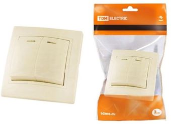 Выключатель TDM Electric Таймыр SQ1814-0105 (слоновая кость)