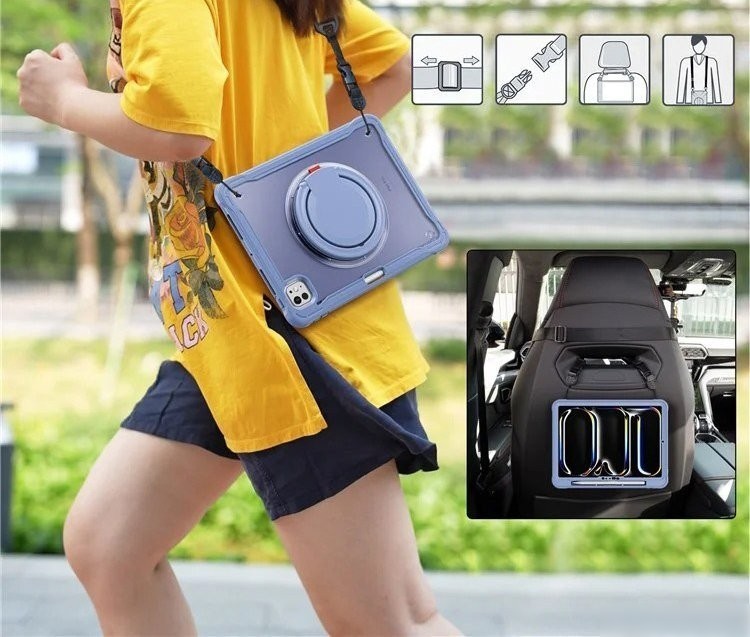 Чехол для планшета G-Case iPad Air 11 2024/Air 2022/2020 6602007285G (лавандово-серый)