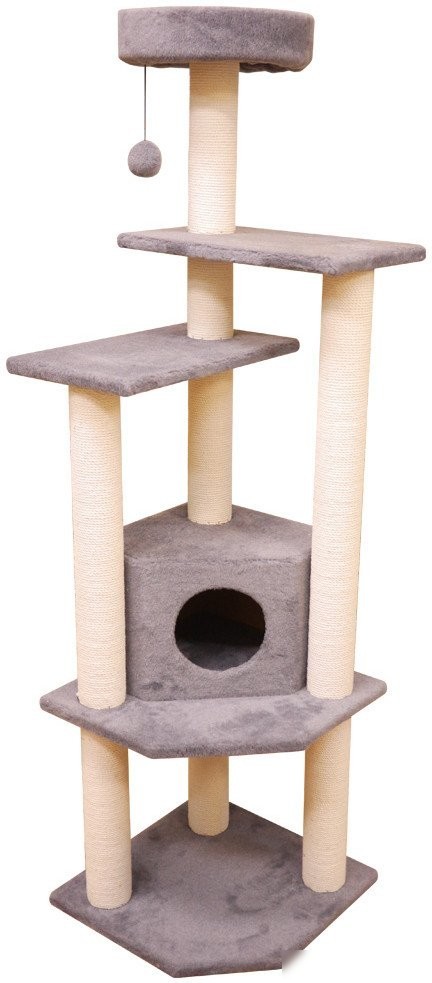 Комплекс Cat House Торнадо (хлопок серый)