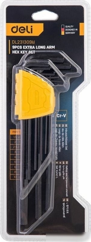 Набор ключей Deli DL231309H (9 предметов)