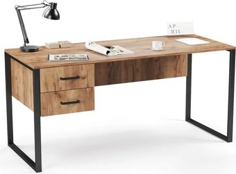Стол Soma Slava 160x66 (дуб крафт золотой/черный)
