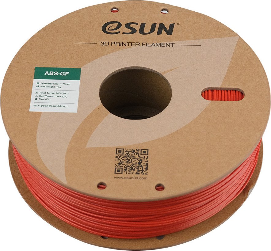 Пластик eSUN ABS-GF ABS-GF175R1TZ1 (1.75мм, 1кг, красный)