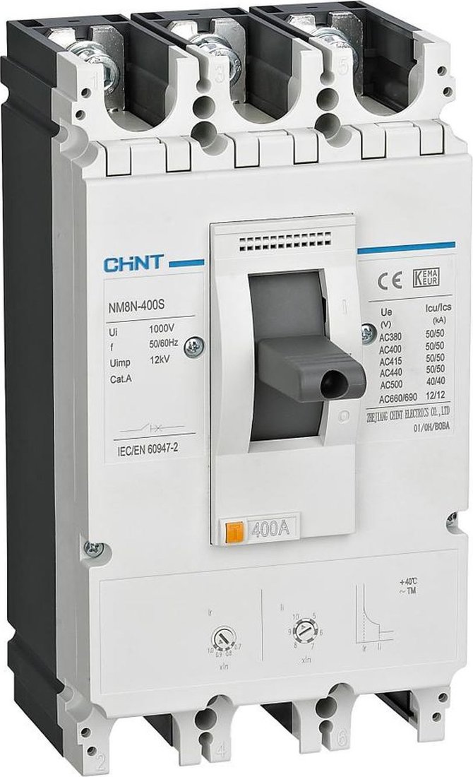Выключатель автоматический Chint NM8N- 400C 3Р 315A 36кА 268936