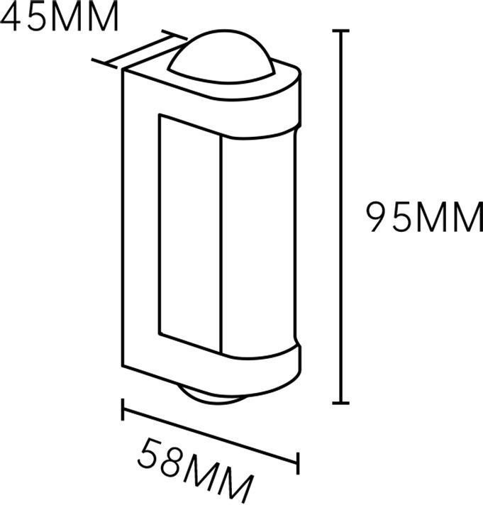 Уличный накладной светильник ESCADA 30006W/01LED (черный)