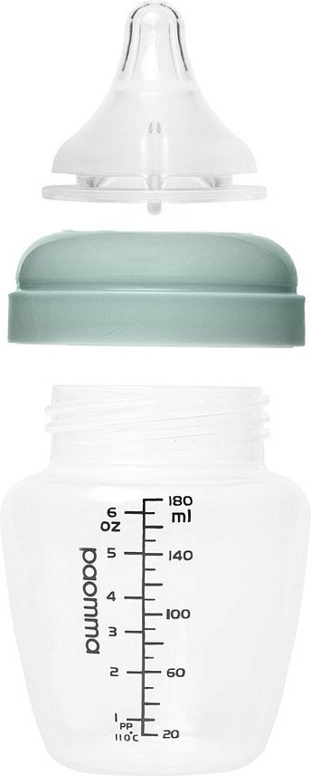 Бутылочка для кормления Paomma С соской S (180 мл, Sage)