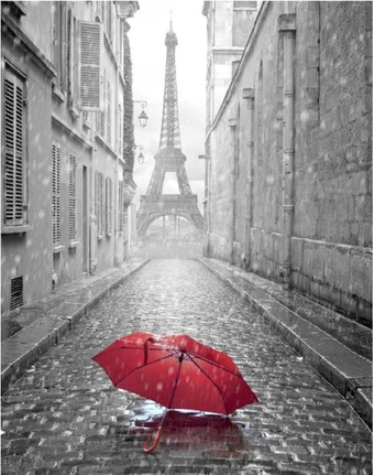 Фотообои Citydecor Красный зонт 200x254