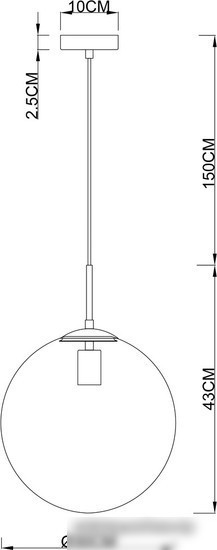 Подвесная люстра Arte Lamp Volare A1562SP-1PB