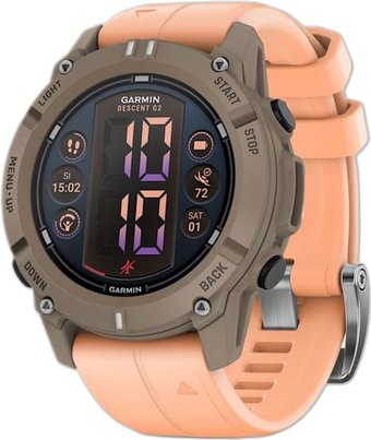 Умные часы Garmin Descent G2 (коричневый/розовый)