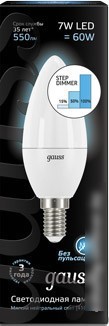 Светодиодная лампа Gauss E14 7 Вт 4100 К [103101207-S]