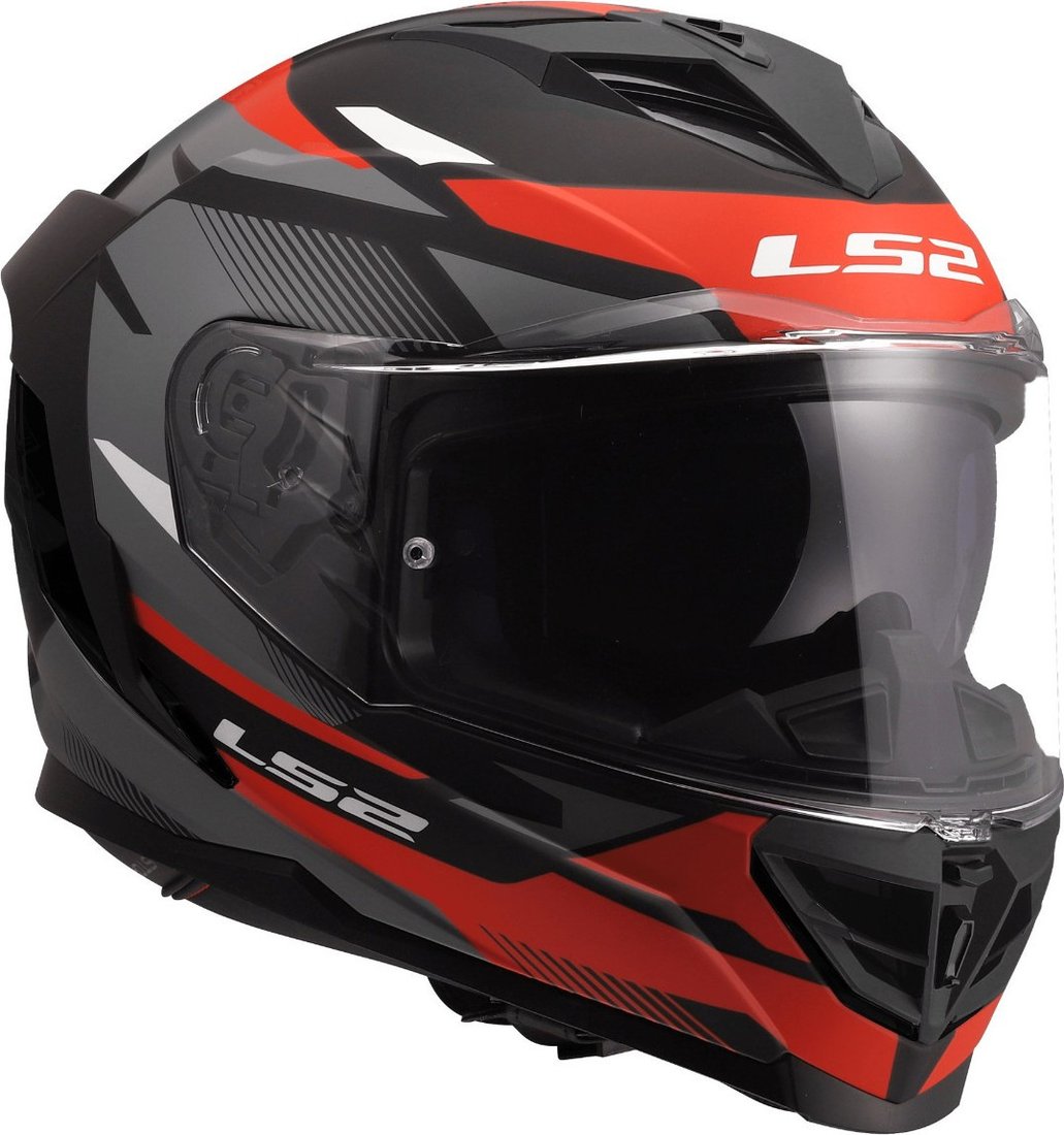 Мотошлем LS2 FF818 Storm III Komai (3XL, черный/красный)