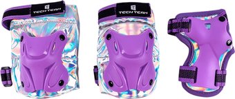 Комплект защиты Tech Team Safe Fit Kids 2.0 NN011972 (S, фиолетовый)