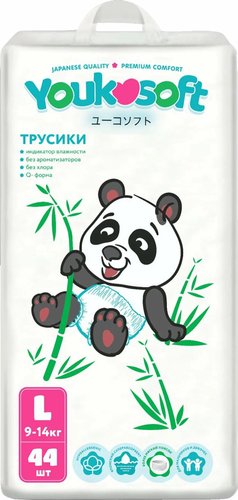 Трусики-подгузники Youkosoft Ультратонкие премиум 9-14 L (44 шт)