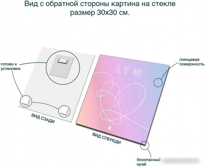 Картина Stamprint LY 2 ID005 (30x30)