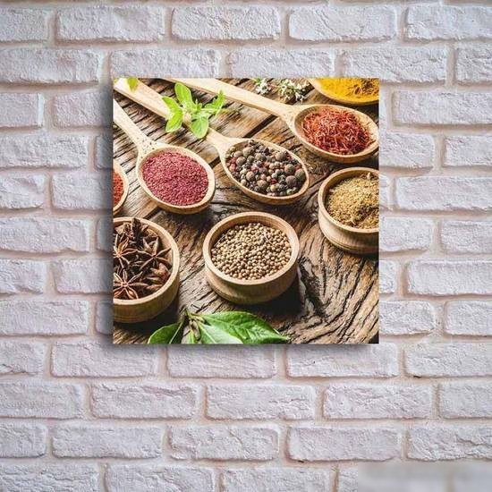 Картина на стекле Stamprint Cпеции в ложках 4 КТ012 (30x30)