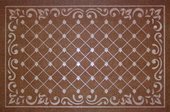 Придверный коврик Kovroff Ромбы 60x90 П/10/03/03 (коричневый)
