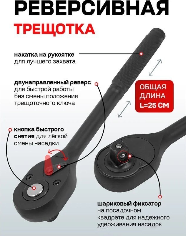 Универсальный набор инструментов Everforce EF-6431-5MPB (62298)