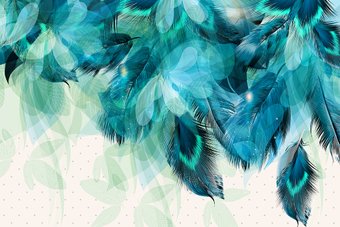 Фотообои Vimala 3D Перья 270x400