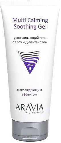 Aravia Гель для лица Professional Multing Calming Soothing Gel с Алоэ и Д-пантенолом 200 мл