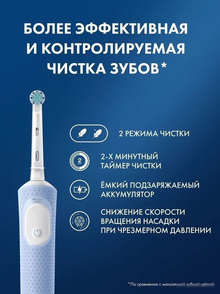 Электрическая зубная щетка Oral-B Vitality Pro Kids D103.413.2KX Chameleon с футляром