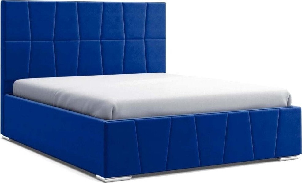 Кровать Stolline Пассаж 45 с ПМ/Н 140x200 (mustang 78 синий)
