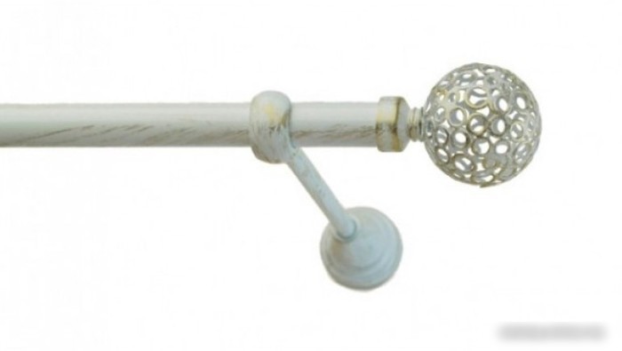 Наконечник для карниза Lm Decor YF095 Ажур 16мм (белое золото)