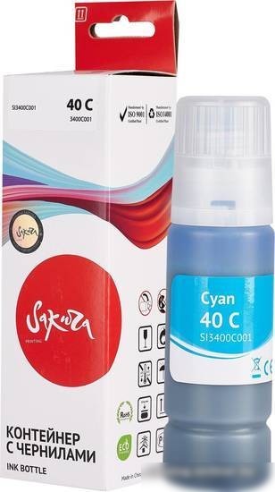 Чернила Sakura Printing SI3400C001 (аналог Canon 40 C)