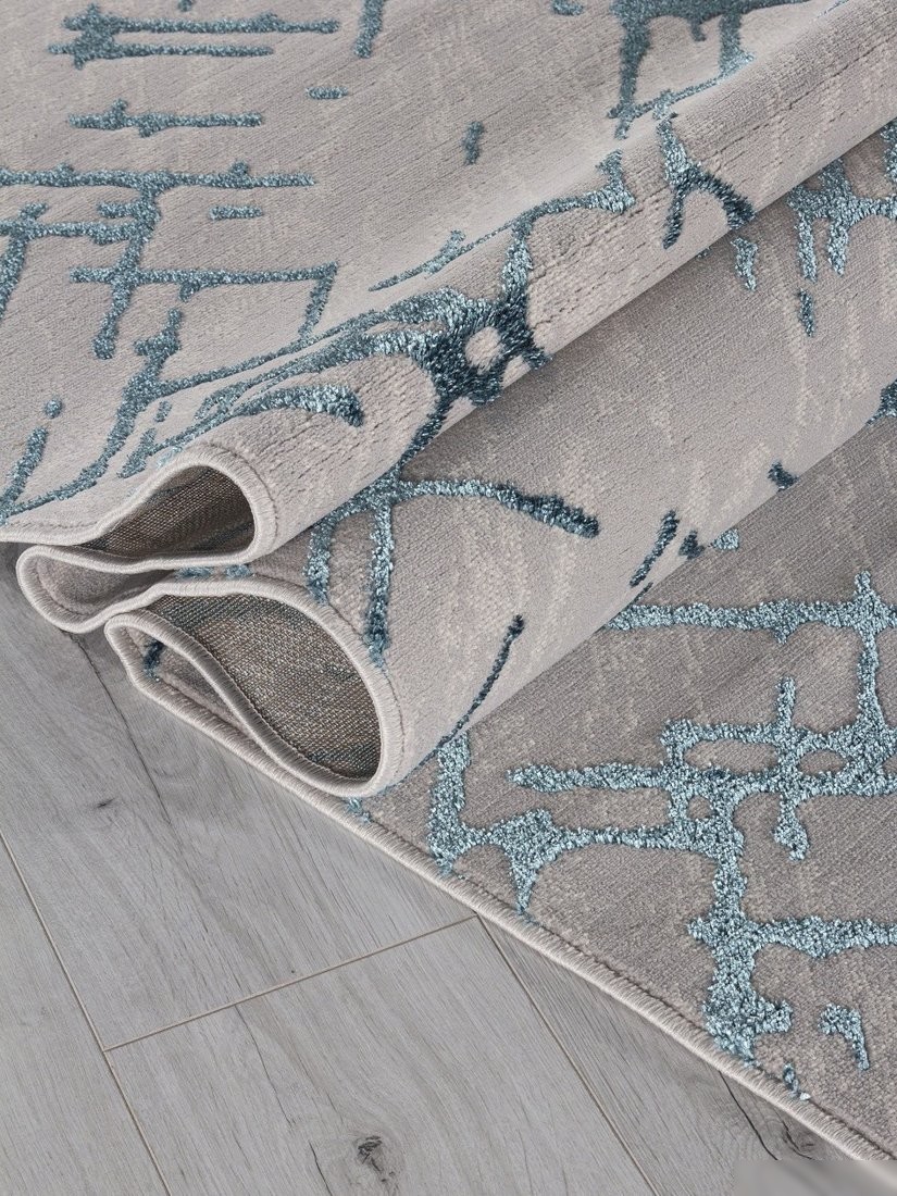 Ковер для жилой комнаты Merinos Liman F164-STAN-GRAY-D.BLUE (2х2.9)