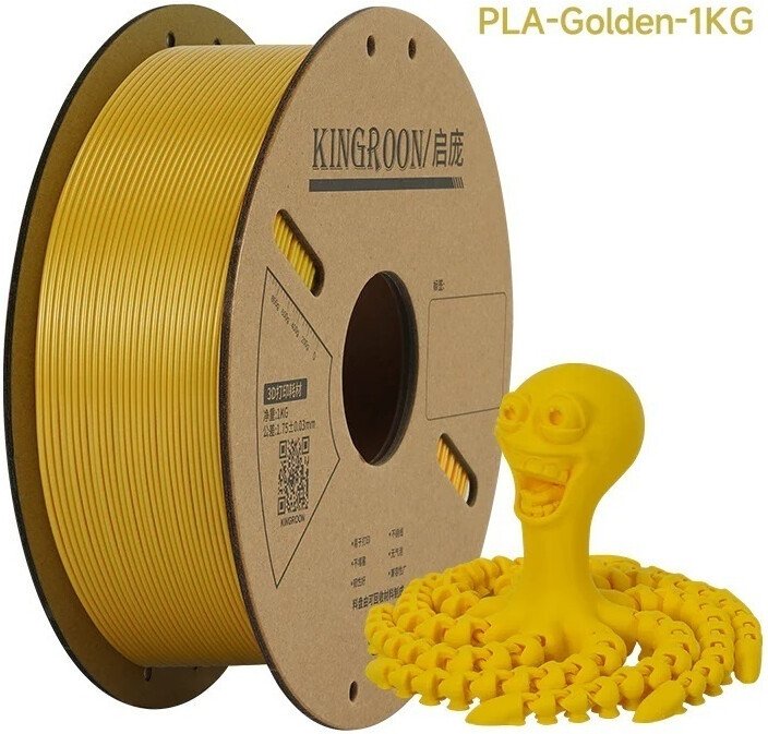 Филамент Kingroon PLA 1.75мм NPLA013 (1 кг, золотистый)