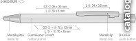Ручка шариковая UMA Straight Gum 0-9450 Gum 58-0002 (синий)