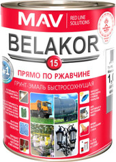 Грунт-эмаль MAV Belakor-15 Ral 7001 1 л (светло-серый матовый)