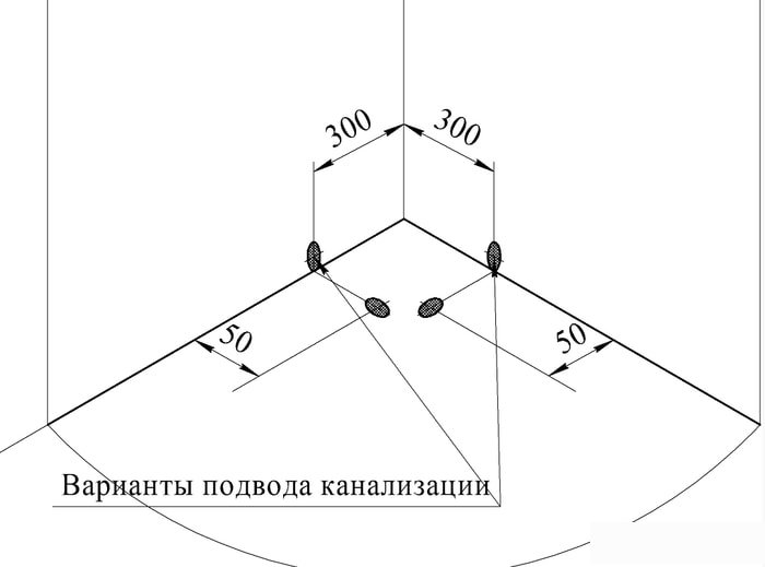 Душевой поддон Radomir 110x110 1-11-0-0-0-005